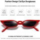thumbnail image 3 of Gafas de sol estilo ojo de gato con montura de plástico retro vintage, 3 of 5