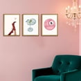 thumbnail image 2 of Funky Martini Posters WallSet of 3, Vintage Preppy Aesthetic Canvas Prints, Trendy Pink Number 8 Y2K Girl Room Wall Decor Paintings for Dorm Living Room Dining Room Kitchench, 2 of 6