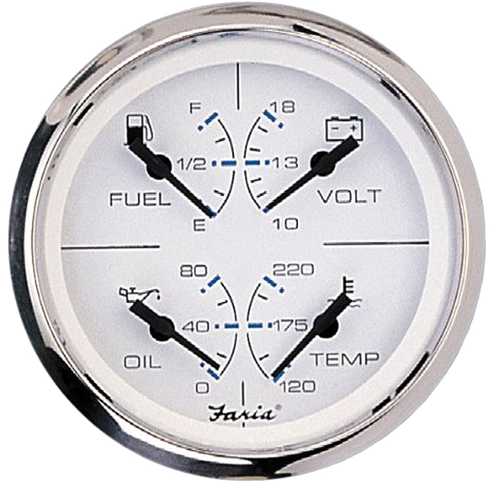 Faria 33851 Chesapeake White ComboGauge