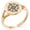Rose Gold, variant on Stainless Steel Nautical Star Compass Minimalist Oval Top Polished Statement Signet Ring