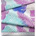 thumbnail image 3 of Soimoi Pink Poly Georgette Fabric Tropical Leaves Print Fabric by the Yard 42 Inch Wide, 3 of 3