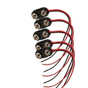 Citystores 10Pcs Snap 9V Battery Holder Clip On Buckles Connectors Cable with Lead