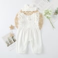 thumbnail image 5 of Toddler Baby Girls Lace Sleeveless Romper Jumpsuit Bodysuit Headband Summer Clothes Outfits, 5 of 9