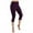 Purple, variant on GEWSEY Cotton Modal Capri Leggings | Super Soft | Lightweight , M