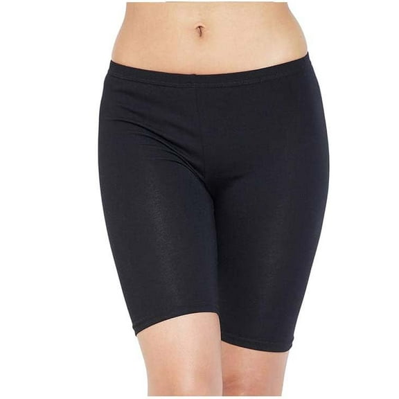 Stylesindia Womens Cotton Cycling Shorts Underwear Anti Chafing Bike Shorts (US, Alpha, X-Large, Regular, Regular, Black)