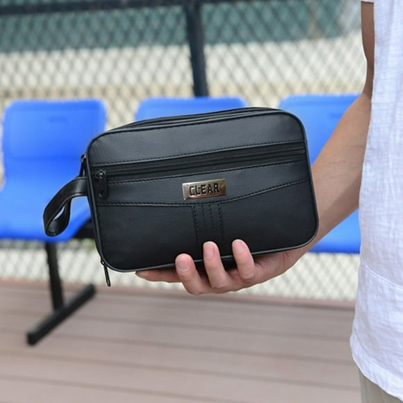 Latrodar Men Casual Solid Multifunction Handbag Casual Tote Zipper Bag Purse Card Bag Anniversary Gifts for Women