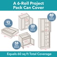 thumbnail image 3 of Smooth Top EasyLiner Shelf Liner, Dark Gray Branch 20" x 6' Roll, 3 of 13
