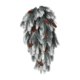 thumbnail image 5 of Planta colgante artificial, forma de lágrima, decoración navideña, corona de invierno para fiesta temática, jardín, fiesta de inauguración de la casa. Blanco con conos, 5 of 8