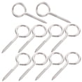 thumbnail image 4 of RUNROTOO 10Pcs Screw Eye Design Silver Eye Bolts Heavy Duty for Securing Ropes Indoor Outdoor Use, 4 of 8