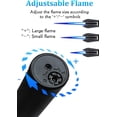 thumbnail image 2 of Torch Lighter - Windproof Jet Flame Refillable Butane Lighter with Adjustable Flame, Lightsaber Design, Visible Window, for Kitchen, Outdoor(Gas Not Include), 2 of 6