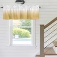 thumbnail image 5 of Gradient Color Valances for Windows, Rod Pocket Kitchen Valance Curtains - Soft & Washable Small Window Treatment for Living Room, Bathroom, White Yellow 42x12inch, 1 Panel, 5 of 9