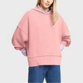 thumbnail image 6 of Lmnyox Women's Oversized Sweatshirts Long Sleeve Side Slit Hoodies Fall Fashion Hooded Pullover Comfy Tops, 6 of 6