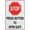 Warning Sign 2, variant on Quite Zone Please Be Considerate of Our Residents Sign 12X8 Inches Metal Aluminum Signs, Weather Resistant, Weatherproof, Indoor Or Outdoor