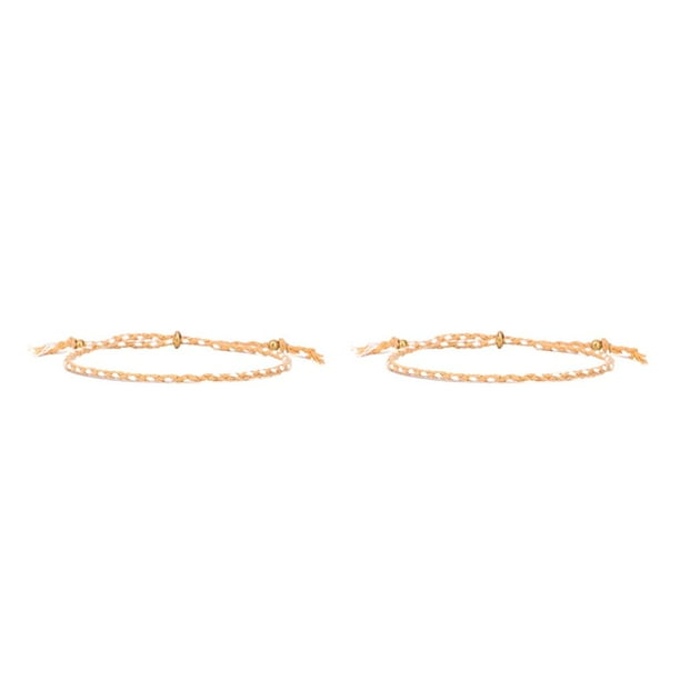 Pulseras de Hilo ajustable Qarigey Accesorio de moda tipo 20 2piezas