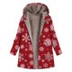 thumbnail image 1 of Top de Abrigo de Invierno de Navidad Para Mujer Blusa de Chaqueta Con Cremallera de Bolsillo Con Cordón de Colorblock de Manga Larga Con Capucha Odeerbi  ODB193995, 1 of 3