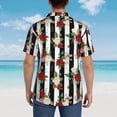 thumbnail image 5 of Haiem Rose Flowers Printed Hawaiian Shirt for Men - Men’s Casual Beach Summer Shirts - Stretch Fabric with Modern Fit-Small, 5 of 7
