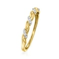 thumbnail image 2 of Pure Collection by Ross-Simons Diamond Twisted Ring in 14kt Yellow Gold, Women's, Adult, 2 of 7
