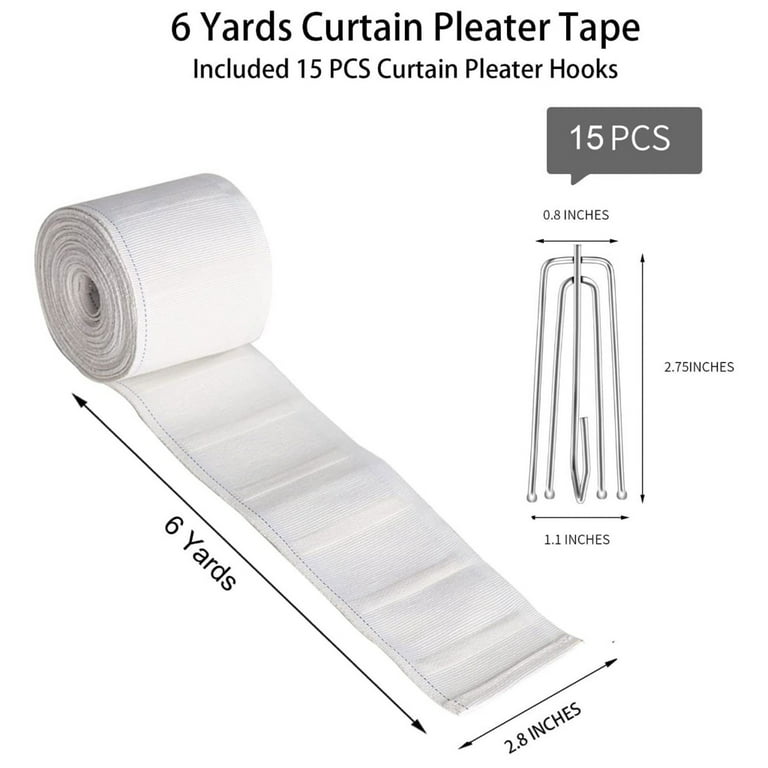 71mm Curtains Pinch Pleat Tape For Curtains Accessories Hook