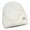 White, variant on Winter Women Knitted Hat Stretchy Folded Brim Thickened Solid Color Ear Protection Warm Daily Wear Cap Outdoor Skiing Skating Headwear