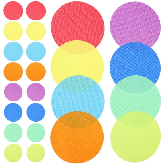 WHAMVOX 36pcs Colorful Classroom Carpet Circle Sit Dots Floor Spot Markers