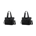 thumbnail image 1 of Wweixi 1/2/3 Sac Fourre-Tout Durable pour Femmes - Imperméable et Résistant à l'Usure, Multiples Poches, Noir, 2 Pcs, 1 of 6