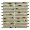 thumbnail image 2 of MSI Champagne Blend Interlocking 11.75 in. x 12 in. x 6mm Glass Mesh-Mounted Mosaic Tile (14.7 sq. ft./Case), 2 of 12