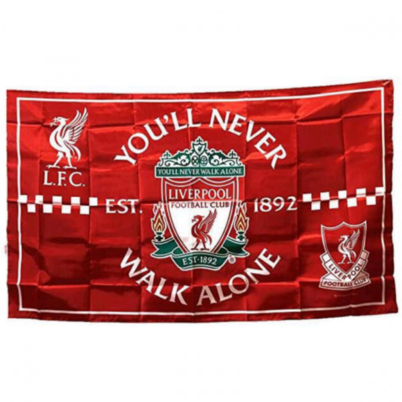 Bannière Drapeau de Liverpool, 90*145 cm Châle Drapeau de Football Premier League d'Angleterre