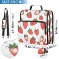 thumbnail image 2 of FORMRS Zipper Binder with Shoulder Strap 2-inch Ring 500 Sheet Capacity File Bag, Strawberry, 2 of 5