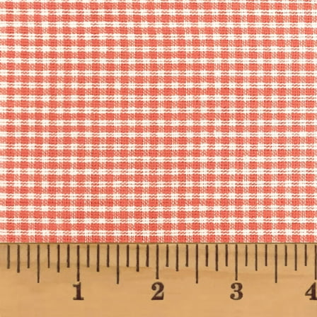 Petal Pink 2 Plaid Homespun Cotton Fabric Sold by the Yard - JCS Fabric