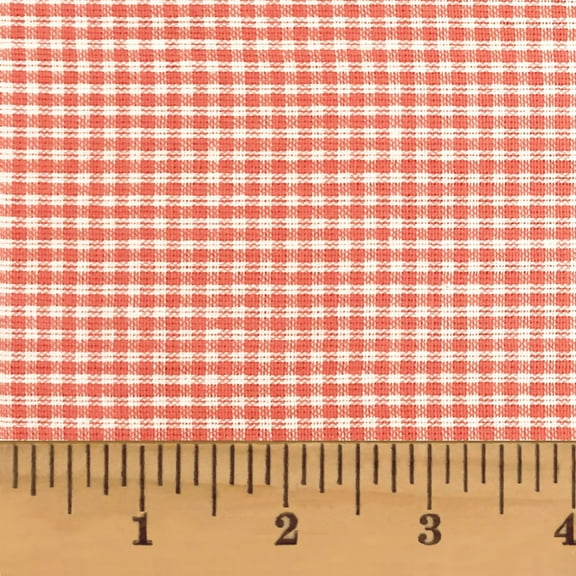 Petal Pink 2 Plaid Homespun Cotton Fabric Sold by the Yard - JCS Fabric