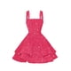 thumbnail image 5 of Vestido de bienvenida Dessiny con lentejuelas brillantes escalonadas en forma de A, rosa, 5 of 7