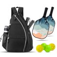thumbnail image 4 of LJNYFDC Breathable Pickleball Racket Bag Pickleball Paddle Backpack Mesh Pocket Adjustable Strap Waterproof Oxford Outdoor Sports Badminton Table Tennis Racket, 4 of 7