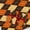 Autumn Argyle Plaid, variant on Black White Buffalo Plaid Fall Maple Leaf Wrapping Paper, Autumn Oak Leaf Gift Wrap for Thanksgiving Holiday Birthday Party Present Decor