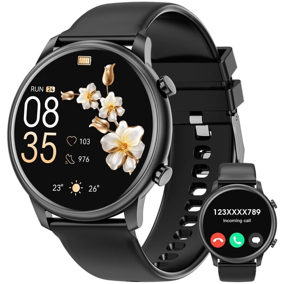 Reloj inteligente Hwagol M6 redondo de 1,39 pulgadas para hombres y mujeres