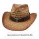 thumbnail image 3 of Fashion Straw Western Hat Comfortable Cowboy Headwear For Hiking Concerts Heat Resistant Comfoortable Cap Rice brown, 3 of 4