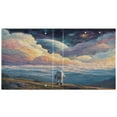thumbnail image 2 of 3 Ring Binder 1.5 inch Round Rings with Interior Pockets Binders Organizer Office School 1Pack Astronaut Gazing at The Stars, 2 of 10