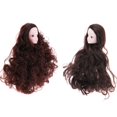 thumbnail image 1 of 2x Pedazos Cabezas Esculpir con Cabello Postizo Accesorios Miniatura para Acción Femenina 1:6, 1 of 9