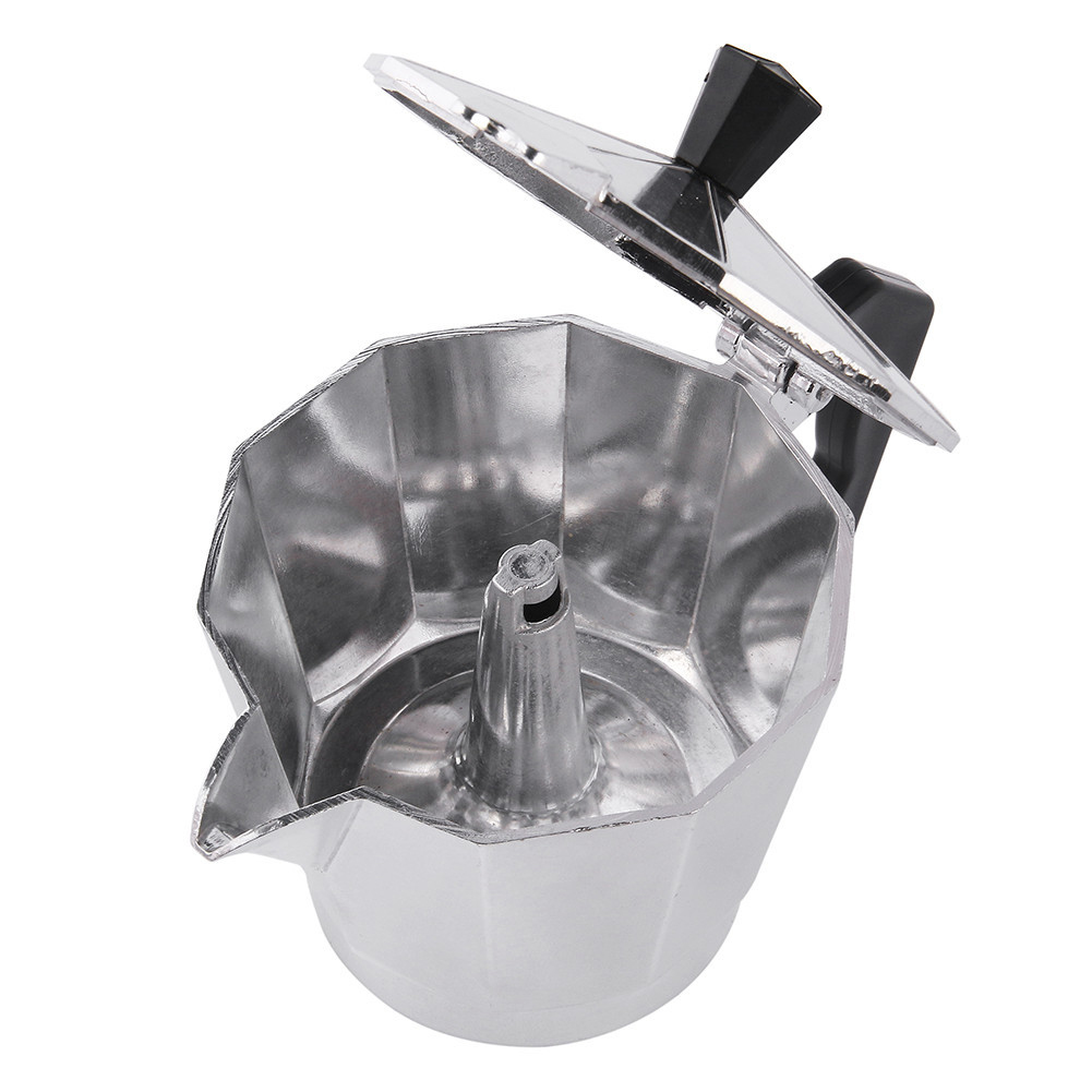 Anvazise 50/150/300ml Stovetop Coffee Maker Aluminum Pot Mocha Espresso Percolator Kettle