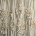 thumbnail image 4 of HIG Boho Ruffled Shower Curtain - Oversized Floral Print, Heavy Fabric with Elegant Draping for Bathroom, 72"x72", Camel, 4 of 8