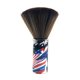 thumbnail image 2 of Neck Duster Herramienta profesional de peinado de barrido de cabello mediano bandera estadounidense Colcomx cepillo de peluquero, 2 of 8
