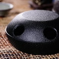 thumbnail image 1 of Black Cast Iron Teapot Warmer Candle Insulation Teapot Candle Warmer base alcohol Candle Warmer Stove black teapot warmer Stove Charcoal Stove Heater, 1 of 9