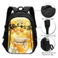 thumbnail image 3 of Easygdp Honey Bee Mochila para Laptop de Viaje con Puerto USB, Mochila para Laptop con Puerto de Carga USB para Mujeres y Hombres, 3 of 7