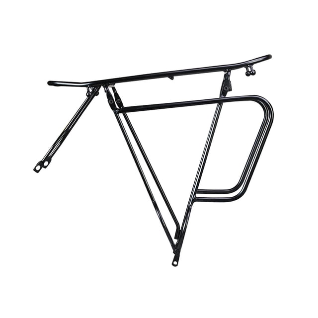 bedienty Rear Bike Rack Shelf Riding Durable Portable Bicycle Rear Luggage Cargo Rack Bilateral Unilateral 44.5x14x38cm