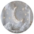thumbnail image 3 of Moon Clouds Round Carpet Circle Rug Outdoor Patio Area Rug Washable Large Area Rugs Hallway Room Decor Fitness Mats, 3 of 8