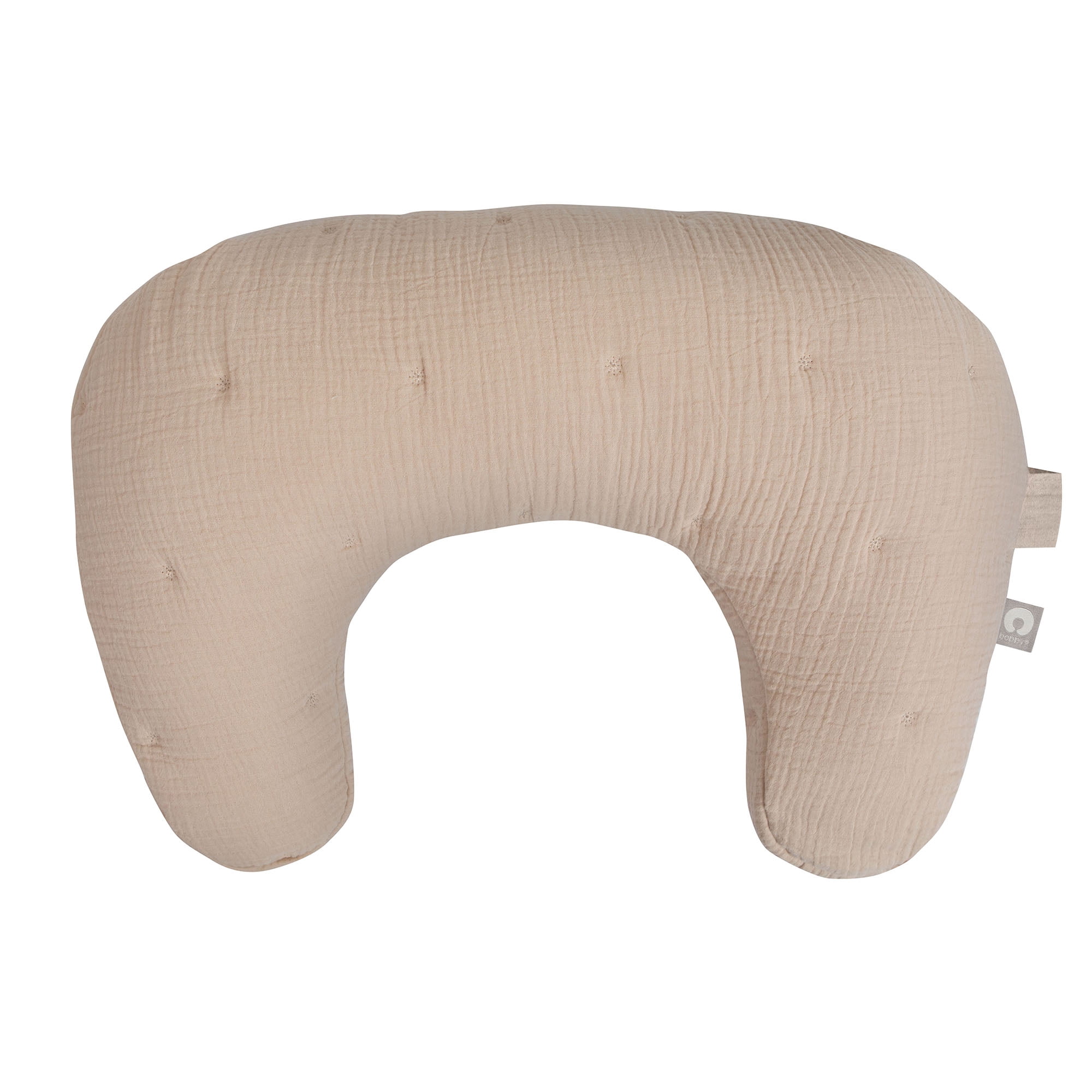 Boppy Nursing Pillow Luxe - Ergonomic Bottle & Breastfeeding Pillow with High Lift & Firm Support - Water-Resistant with Washable Cotton Muslin Cover - Baby Safety Alliance Verified - Oatmeal