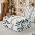 thumbnail image 5 of Manfei Rustic Flower Zipper Twin Comforter Sets with Fitted Sheet and 2 Pillowcases,Spring Garden Zipper Bedding Set,Reversible, 5 of 7