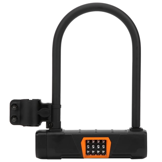 Candado de seguridad para bicicleta, candado en U para bicicleta, accesorio de seguridad para ciclismo, candado en U para bicicleta, claridad notable