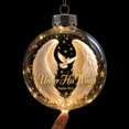 thumbnail image 7 of Light Up Transparent Christmas Ornament Ball,Angel Feathers Design Hanging Bauble With Built-in LED Lights,Christmas Tree Mantel Window Decor,B, 7 of 7