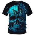 thumbnail image 4 of Big and Tall Shirts for Men Graphic Tshirt 3D Print Skeleton Shirt For Men Funny Tees Top T Shirt Organizer Mens Shirts Medium Maternity T Tall Wear around Nightshirt Big & Long M, 4 of 5