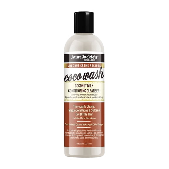 Aunt Jackie's Coco Wash Coconut Milk Conditioning Cleanser, 12 oz